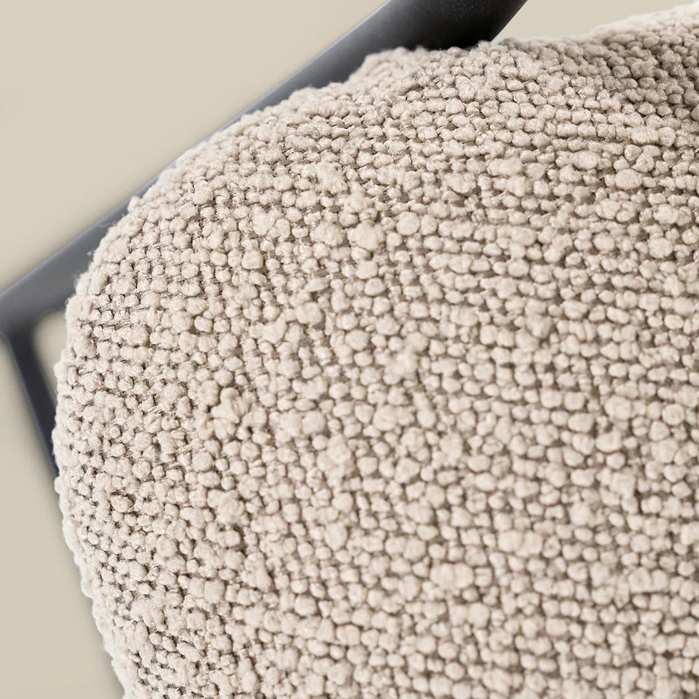 Eleonora Luka Barkruk Boucle Stof Taupe