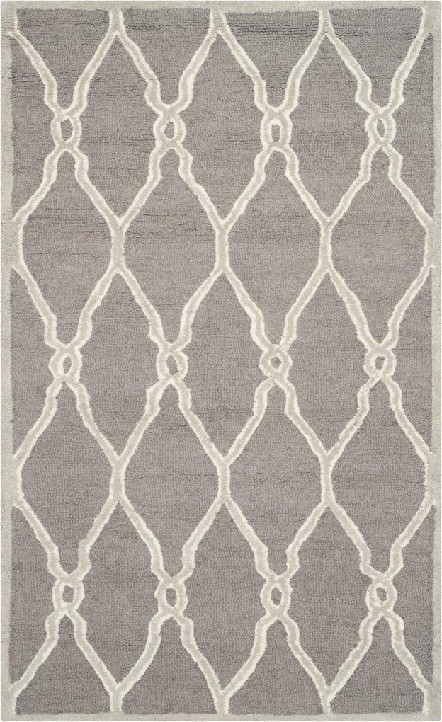 Safavieh | Vloerkleed Augusta 90 x 150 cm donker grijs, ivoor vloerkleden wol vloerkleden & woontextiel vloerkleden