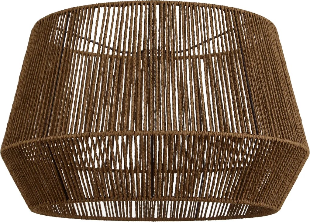 Japandi lampenkap met bruin papieren touw 50/50/30 - Bullet