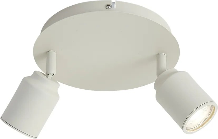 Moderne inbouwspot beige 2-lichts IP44 - Ducha