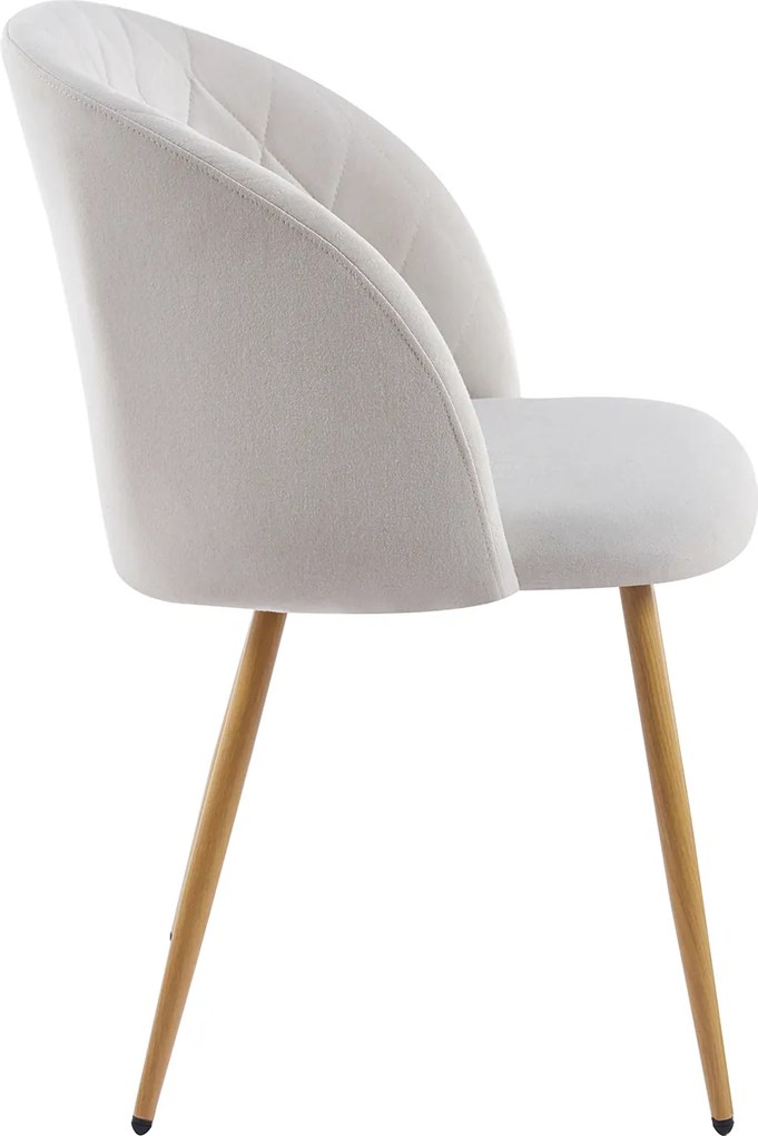 Set 6 Velt Stoffen Stoelen