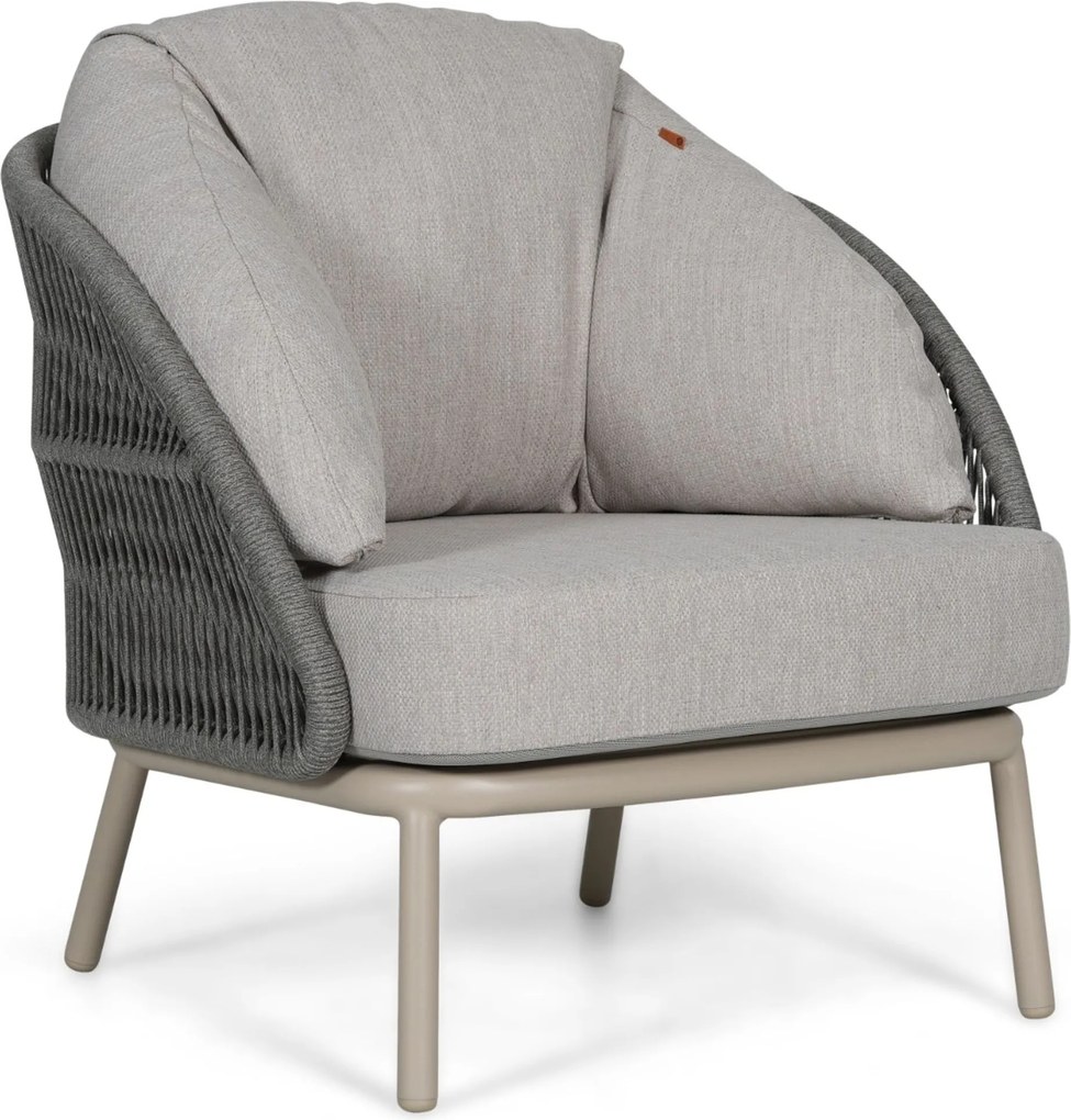 Stoel en Bank Loungeset 5 personen Rope Zand/Beige  Santika Furniture Santika