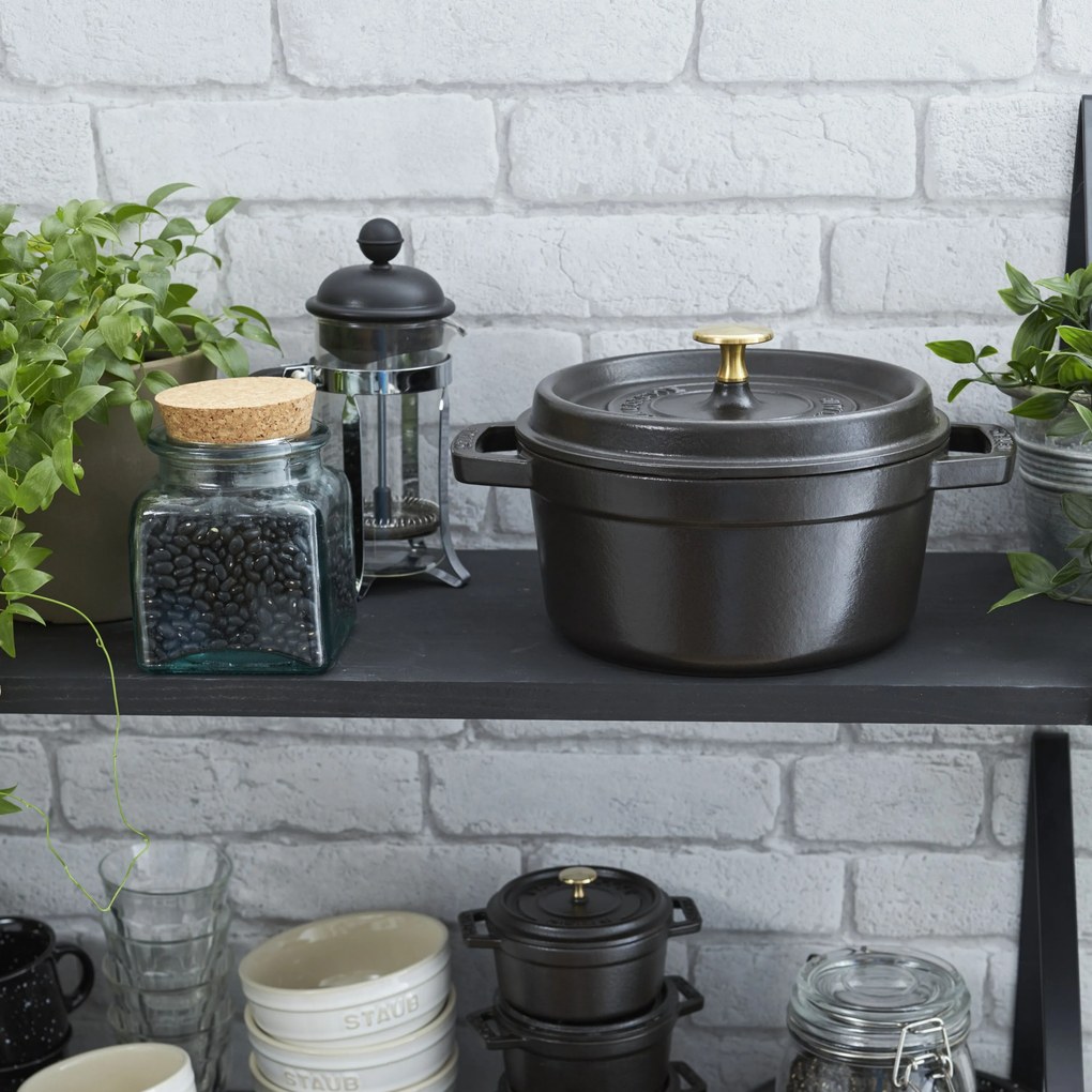 Staub La Cocotte Cocotte 24 cm / 3,7 l, Rond, Zwart - La Cocotte - Staub