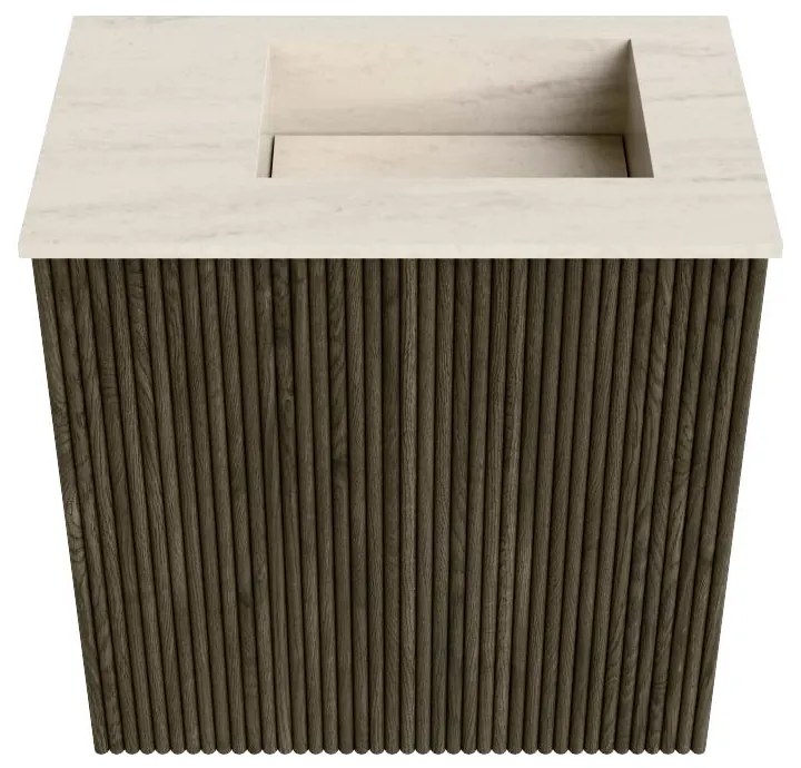 Mondiaz Joya DLux 40cm toiletmeubel shadow met wastafel faye rechts zonder kraangat meli