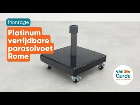 Platinum verrijdbare parasolvoet Rome 40 kg - Black Polished