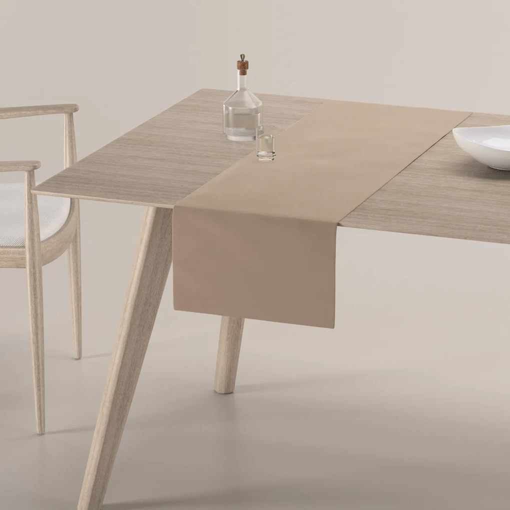 Dekoria Rechthoekige tafelloper, beige, 40 x 130 cm
