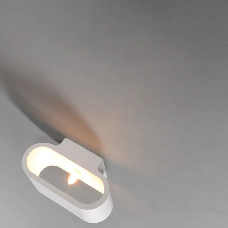 Moderne wandlamp wit plat - Gipsy Arles