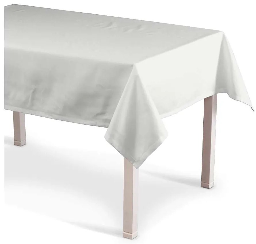 Dekoria Rechthoekig tafelkleed collectie Loneta wit 130 × 160 cm