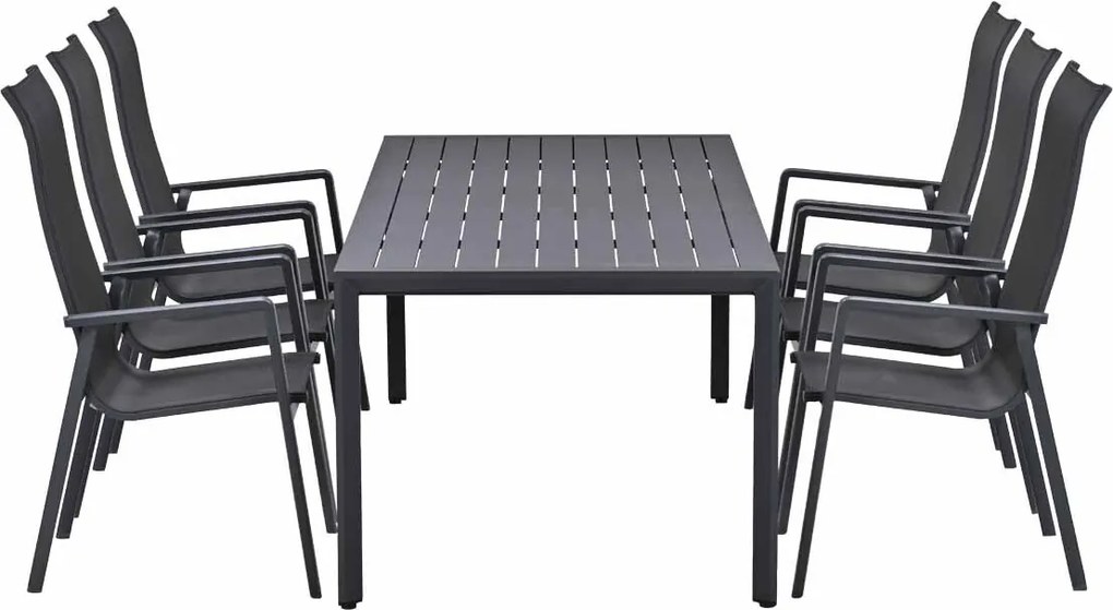 Garden Impressions Siena tuinset 7-delig - Kasper tuintafel 220x93 cm