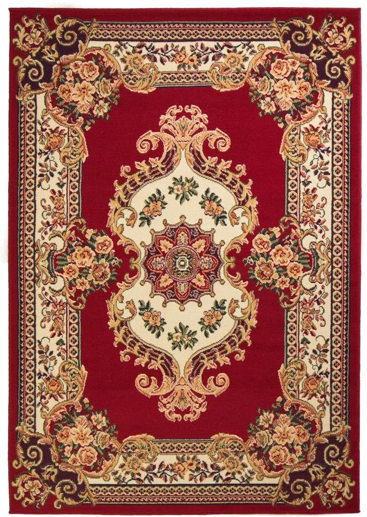 Tapijt Oriental Perzisch ontwerp 120x170 cm rood/beige