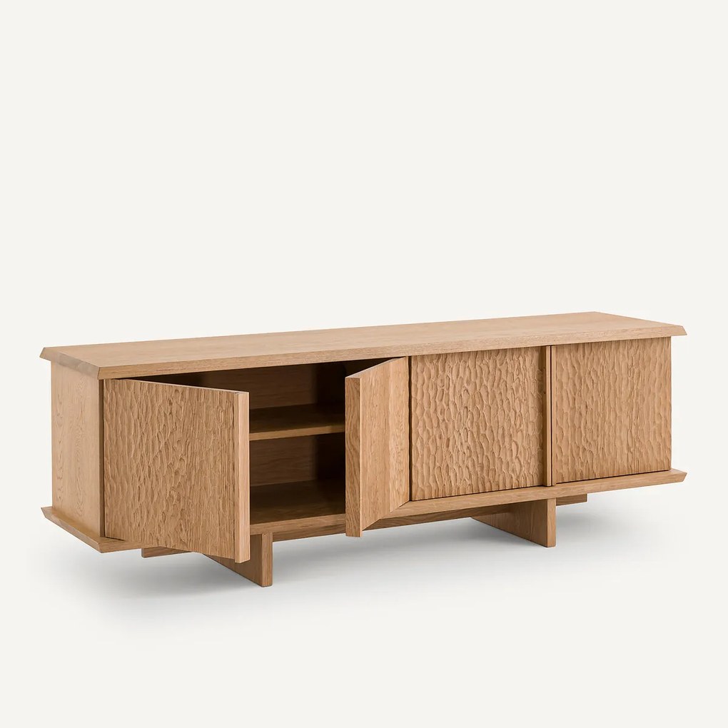 Eiken en fineer 4-deurs buffetkast, Guts