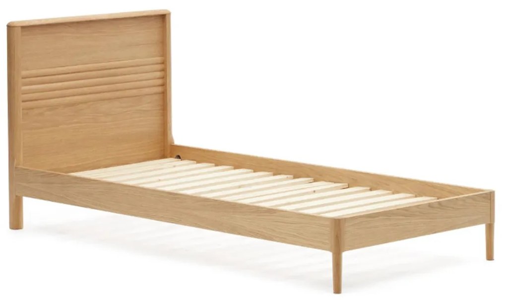 Kave Home Lenon Bedframe 90x200 Massief Eiken Hout