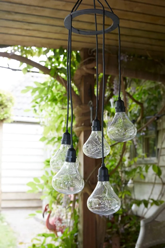 Luxform Batterij Tuin Hanglamp Bubbles 5-lichts