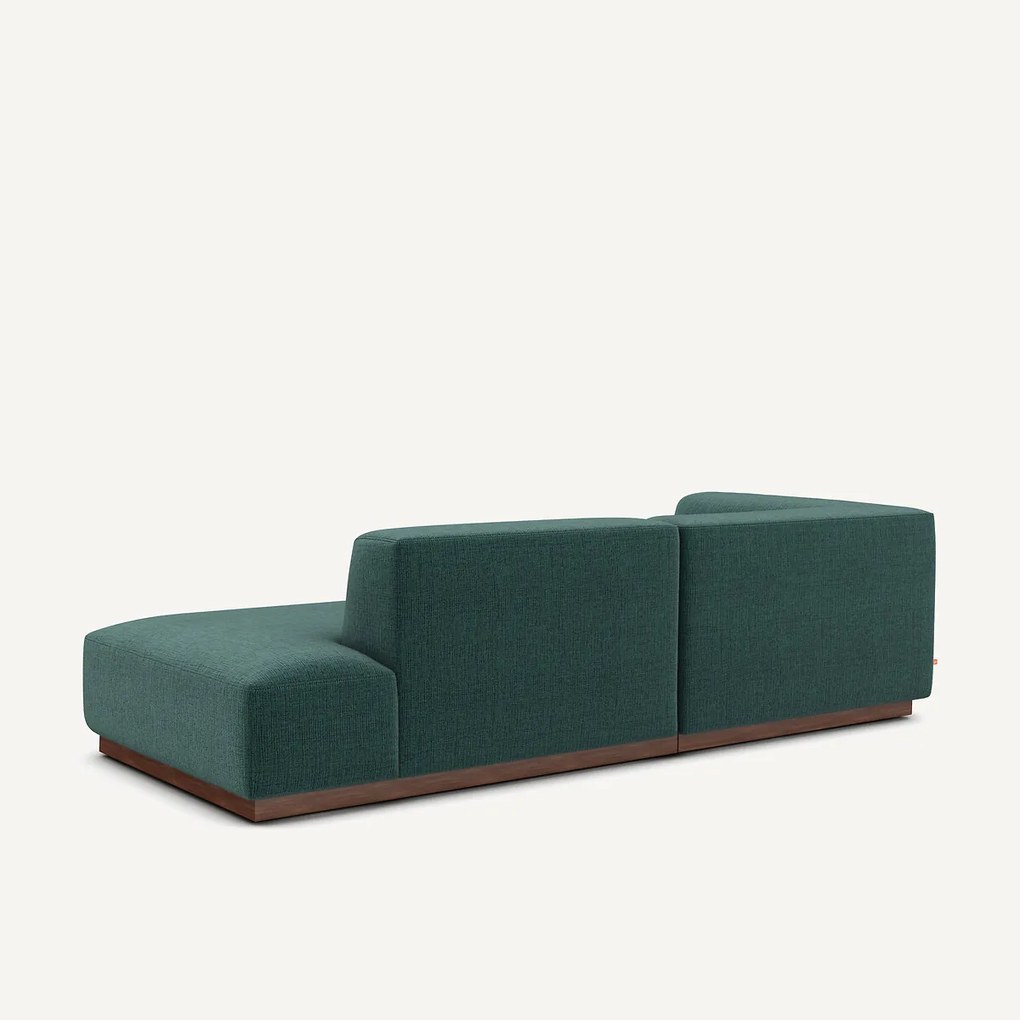 Linkse hoekbank in gespikkelde stof, Jacopo