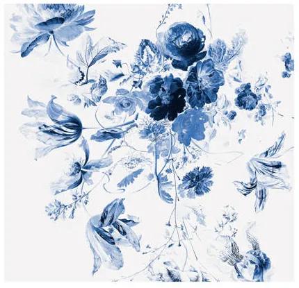 Fotobehang Royal Blue Flowers III (6 banen)