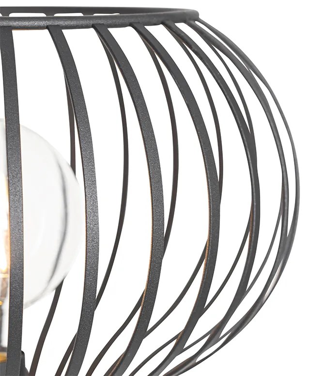 Moderne vloerlamp zwart - Saffira