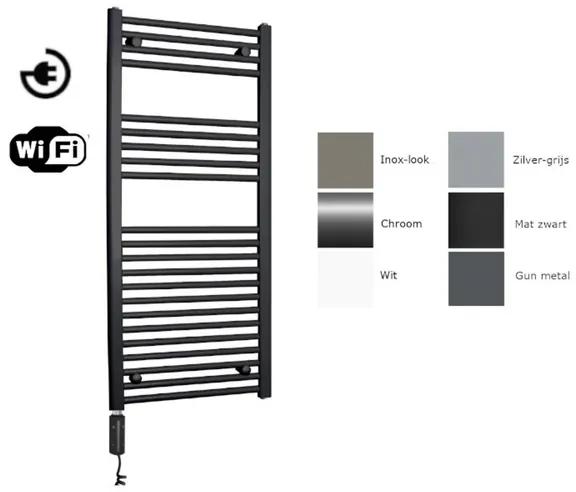 Sanicare electrische design radiator 111,8 x 60 cm. wit met WiFi thermostaat wit HRAWW601118/W