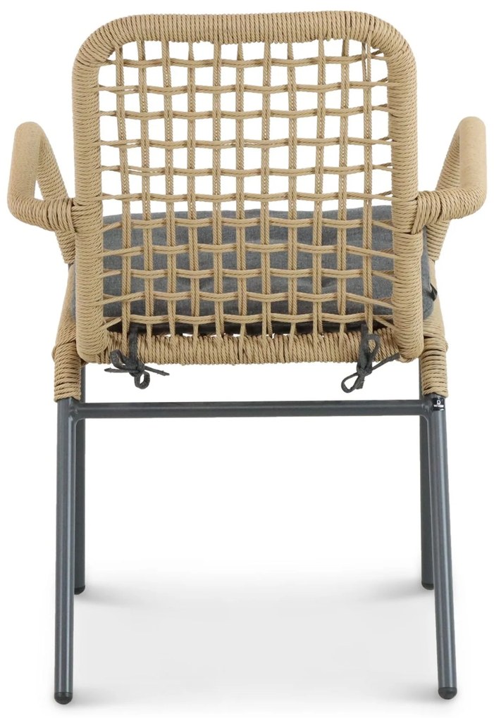 Tuinset 4 personen 160 cm Aluminium/rope Taupe Lifestyle Garden Furniture Catalone/Tavano