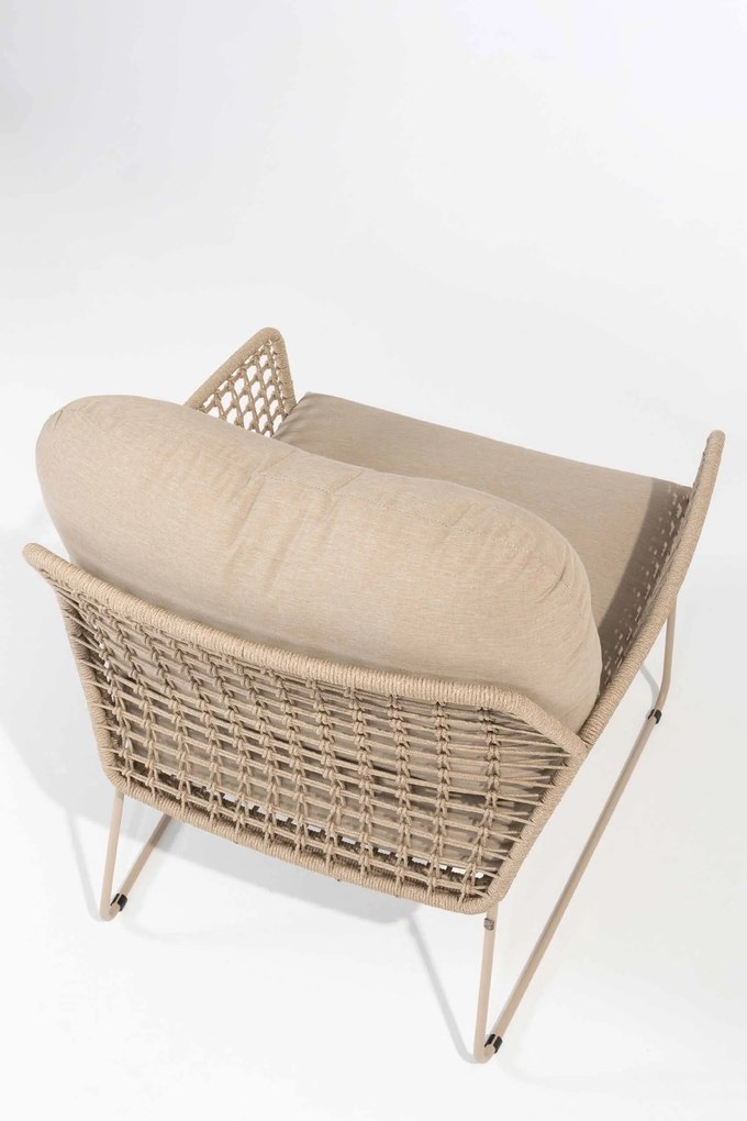 Taste by 4 Seasons Albano loungestoel latte SALE  Loungestoel    taupe weerbestendig