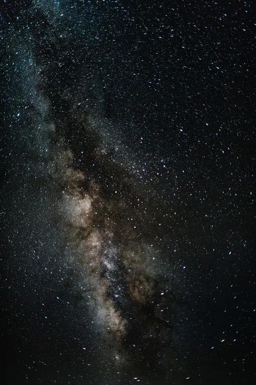 Fotobehang Details of Milky Way of St-Maria with brown-dark graded II, (85 x 128 cm)
