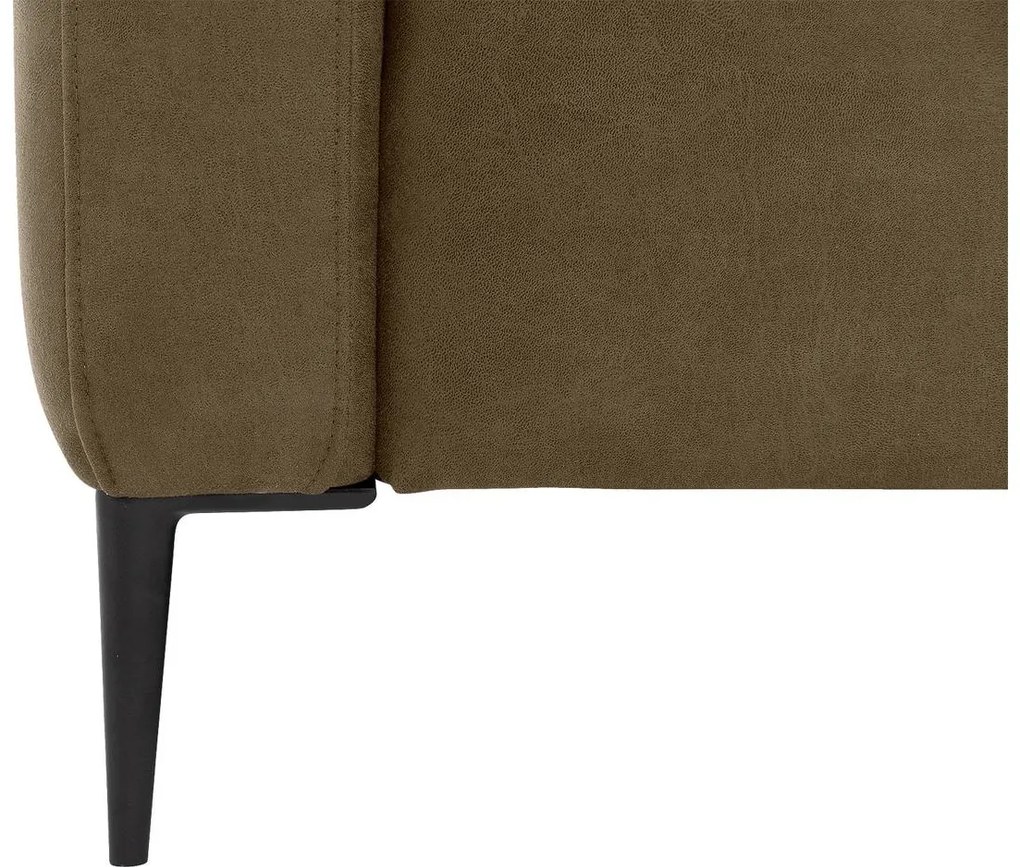 Goossens  Key West groen, micro leer, 2,5-zits, modern design