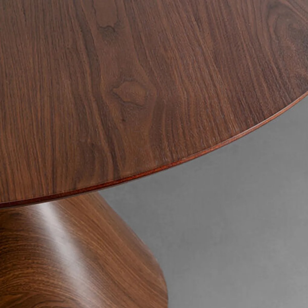 Kare Design Cono Ronde Eettafel Walnoot - 120 X 120cm.