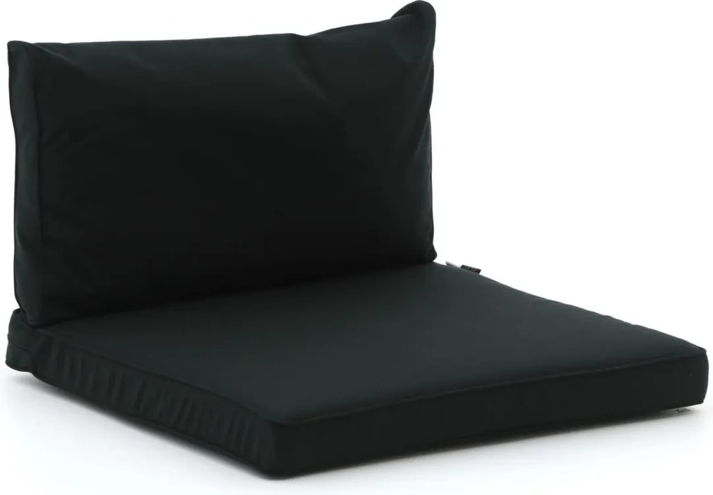 Loungekussen Tuin | Zwart  | Outdoor Textiel | Madison | 73x73cm | Kees Smit Tuinmeubelen