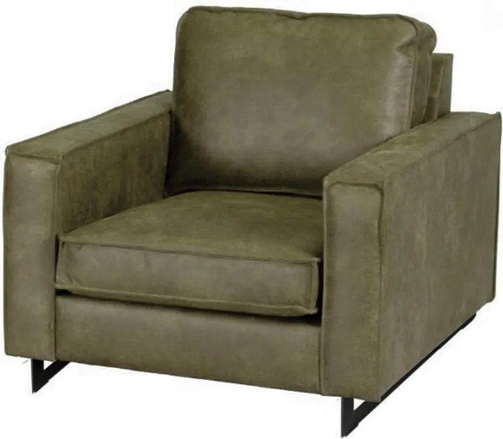 Fauteuil - Riverdance - leer Dalton groen 14