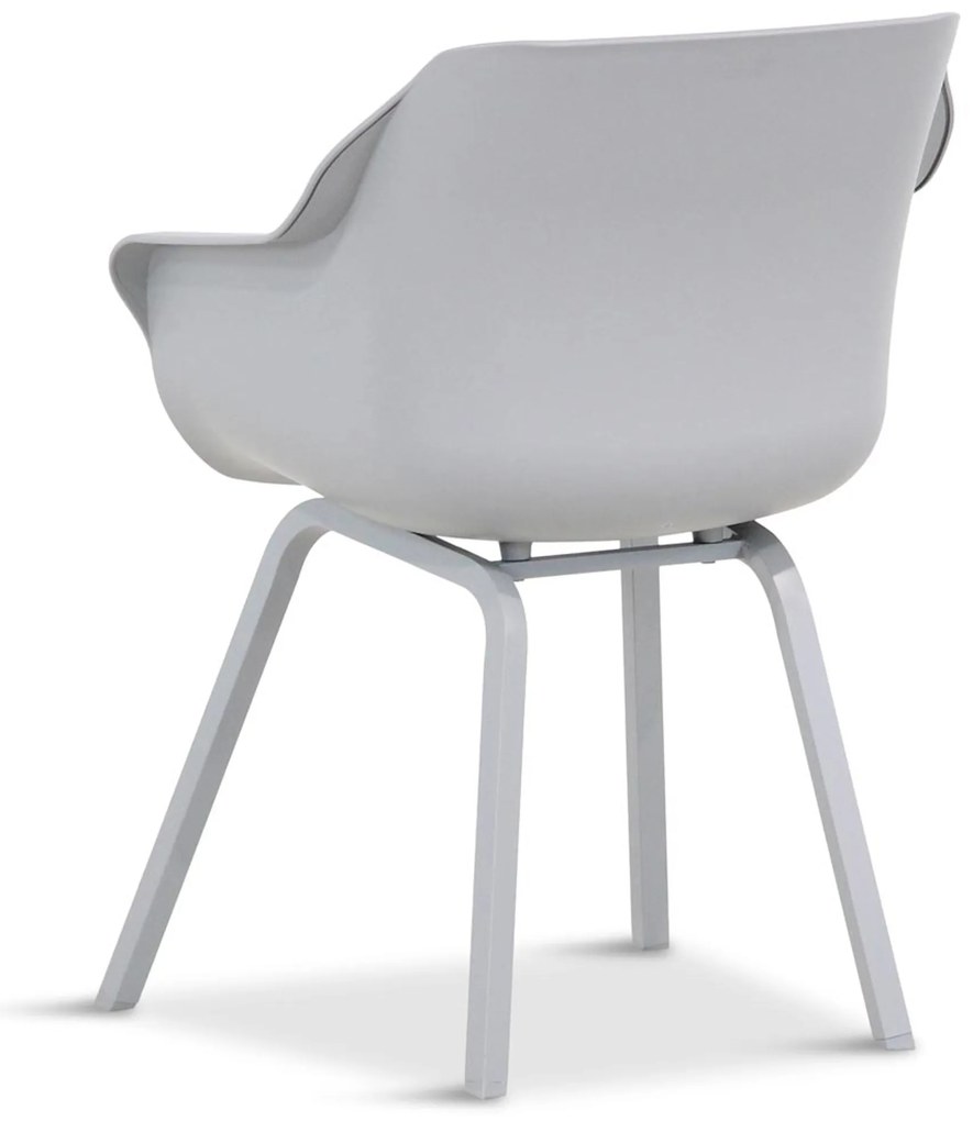 Tuinset 4 personen 180 cm Kunststof Grijs Hartman Sophie