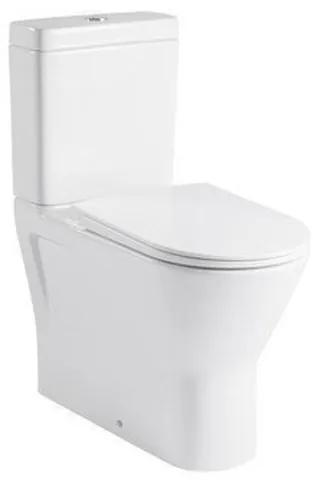 Nemo GO XComfort PACK staand toilet verhoogd 45 cm zonder spoelrand muuraansluiting H/PK 18 cm met dunne zitting softclose wit RST16AWHA+RST15AWHA+RESC0004