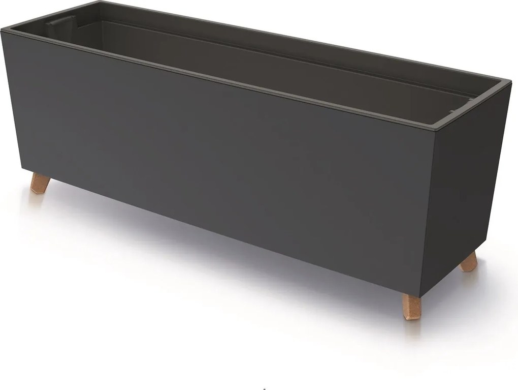 Prosperplast Urbi Case N Plantenbak op pootjes - 77 x 23,5 x 30 cm - Antraciet