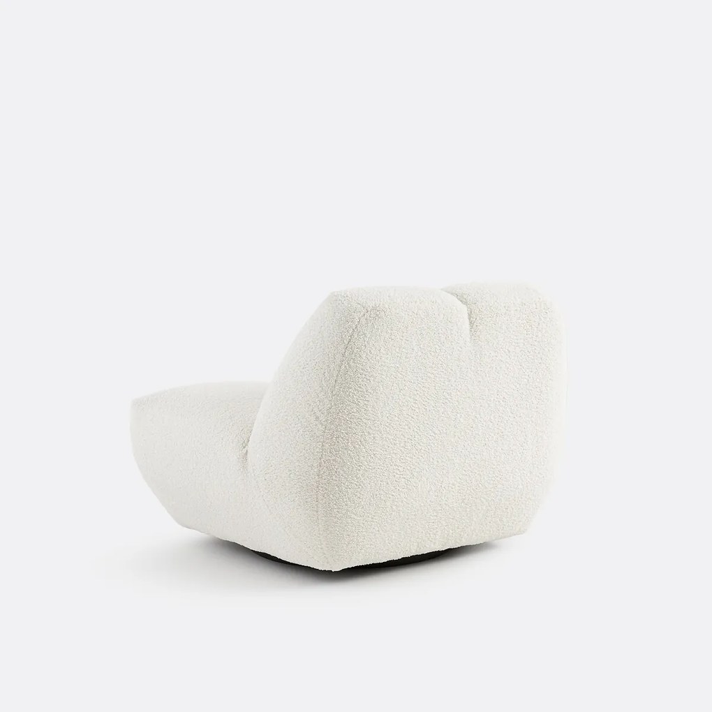 Draaifauteuil, dikke badstof, Nuria
