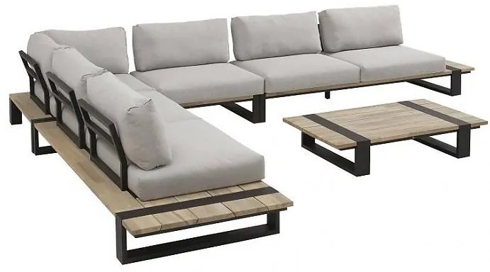 4 Seasons Outdoor | Duke loungeset  Loungeset    houtkleur weerbestendig