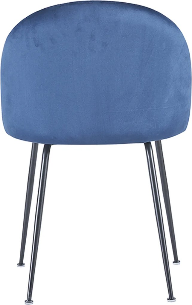 Set 4 Stoelen Zwart Dalnia Fluweel