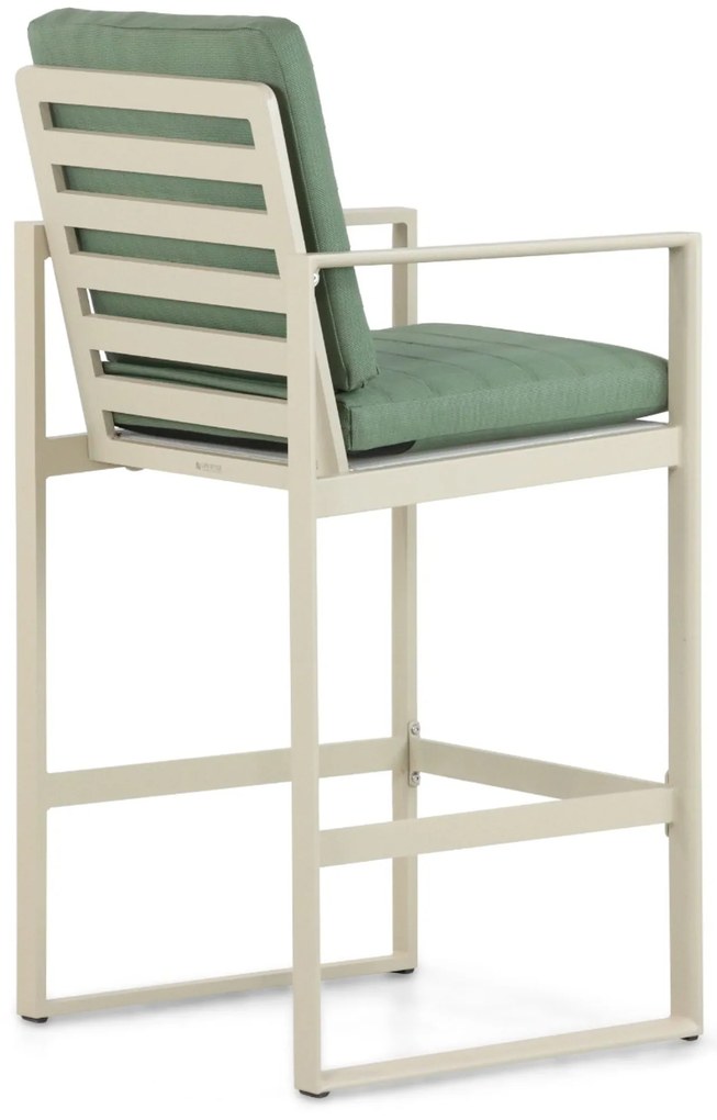 Barstoel Aluminium Taupe-naturel-bruin Lifestyle Garden Furniture Nuno