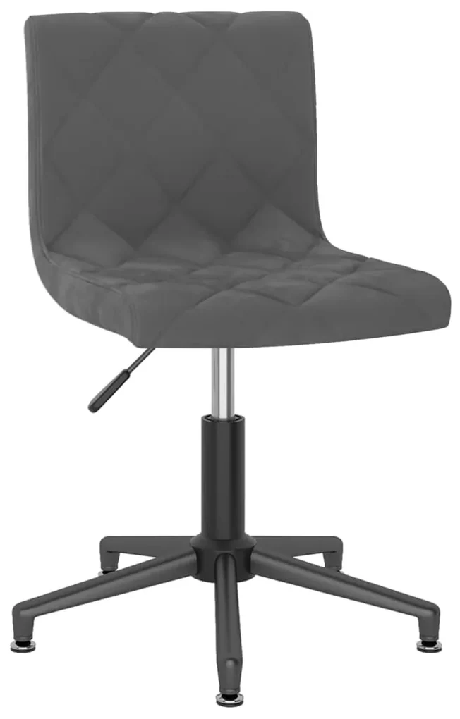 vidaXL Eetkamerstoelen draaibaar 4 st fluweel donkergrijs