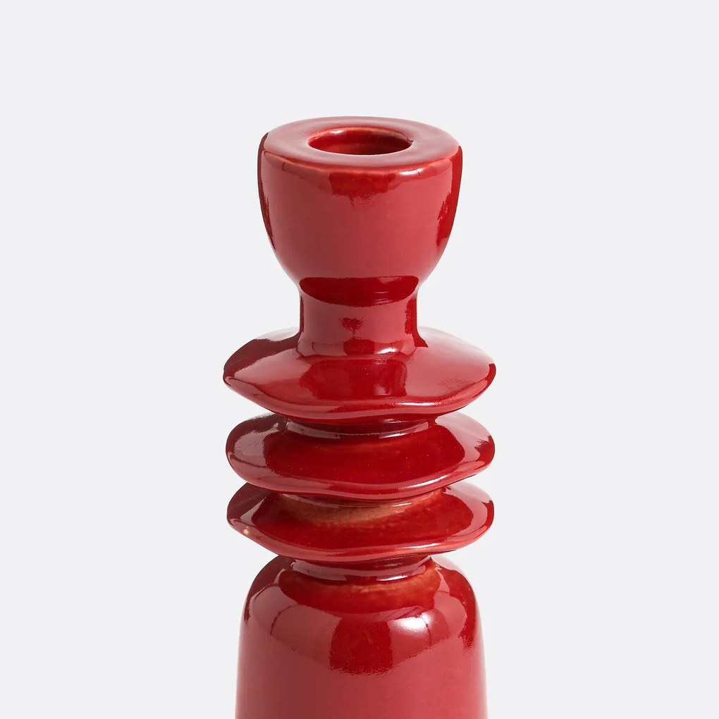 Keramische kandelaar H18 cm, Greta