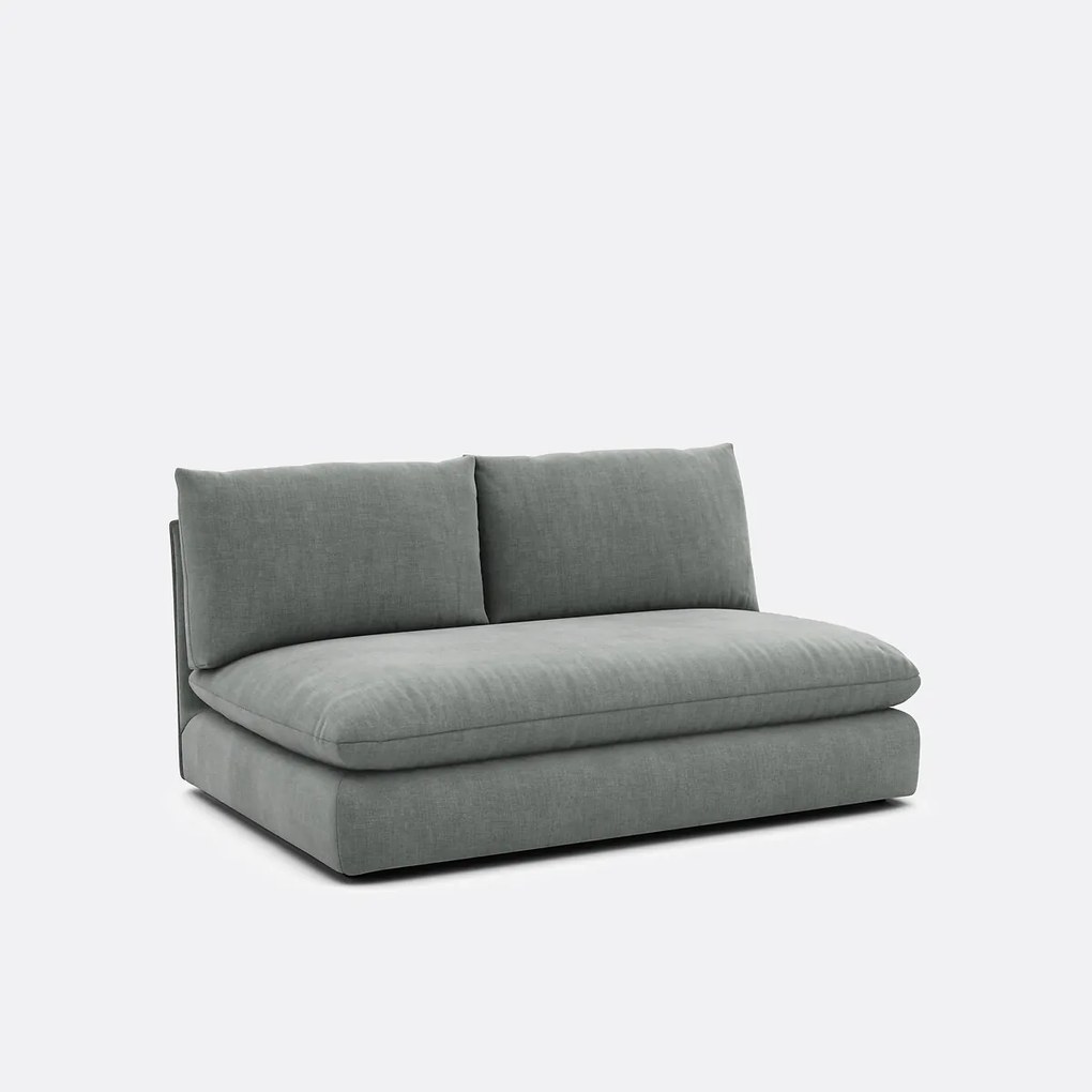 2-zits bankelement voor modulaire sofa, in gestructureerde stof, Malo