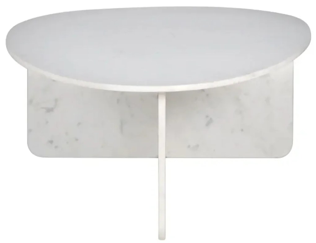 Richmond Interiors Brandon Organische Salontafel Wit Marmer - 170 X 95cm.