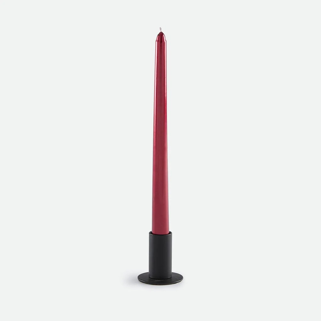 Set van 12 gladde kaarsen, hoogte 25 cm, CASPAR