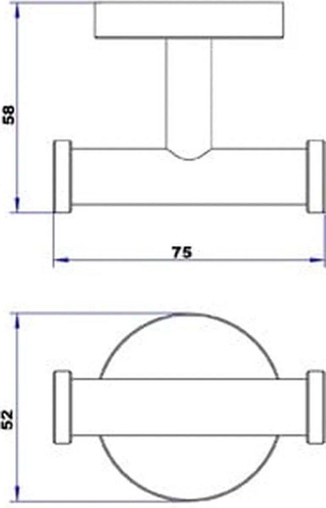 Plieger Vigo handdoekhaak dubbel geborsteld gunmetal