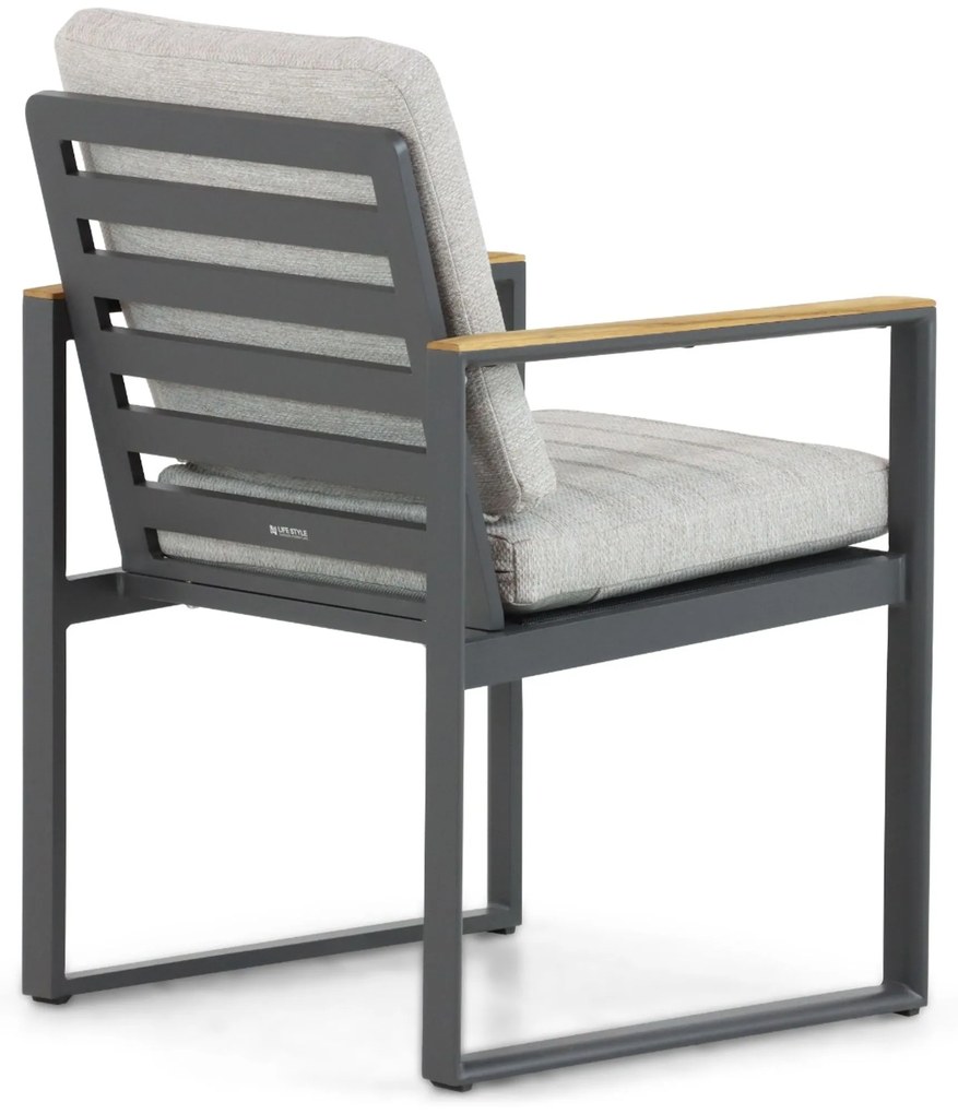 Tuinstoel Aluminium Grijs-antraciet Lifestyle Garden Furniture Faro