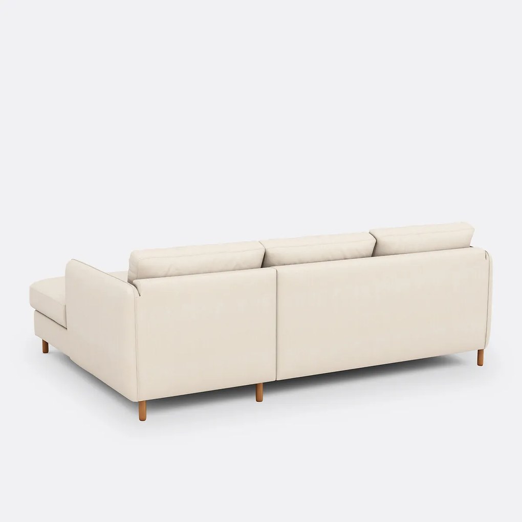 4-zits rechthoekige slaapbank in polyester, LOMÉO