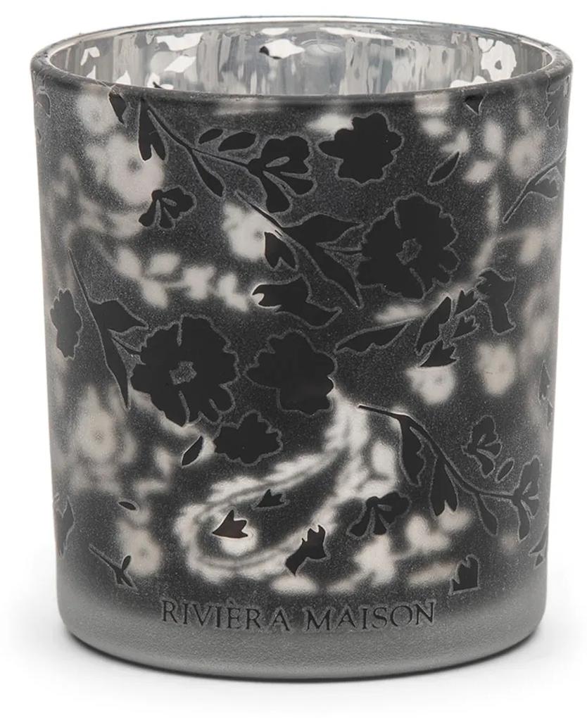 Rivièra Maison - RM Flowers Glass Votive S - Kleur: grijs