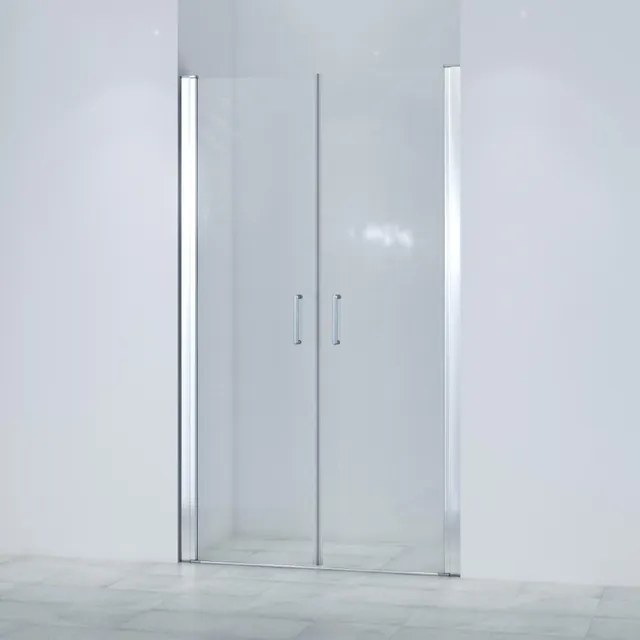 Marenza Neptune Pendeldeur - 120x200cm - 6mm veiligheidsglas - anti kalk - chroom SKII622SALOON-120