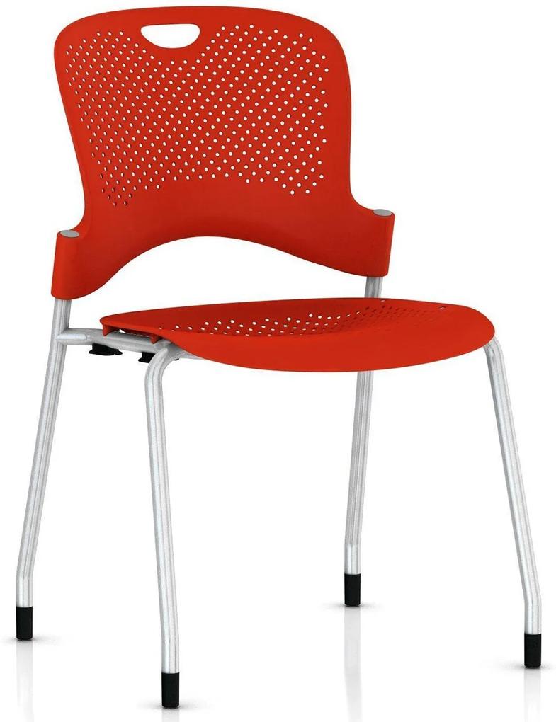 Herman Miller Caper stapelbare stoel rood