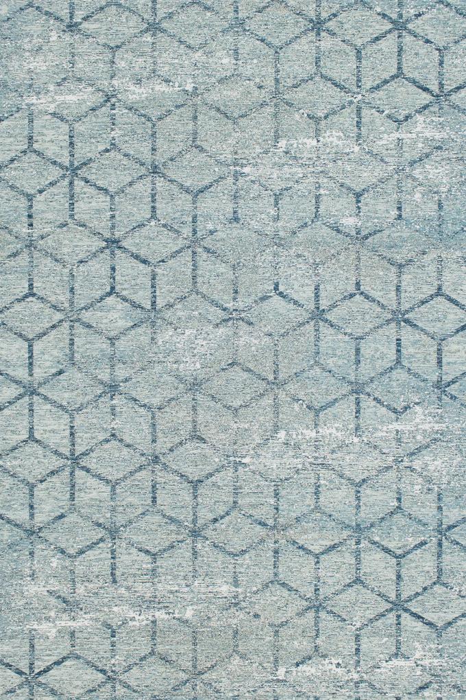 Gínore - Geo Escher Washed Blue - 200 x 140 - Vloerkleed