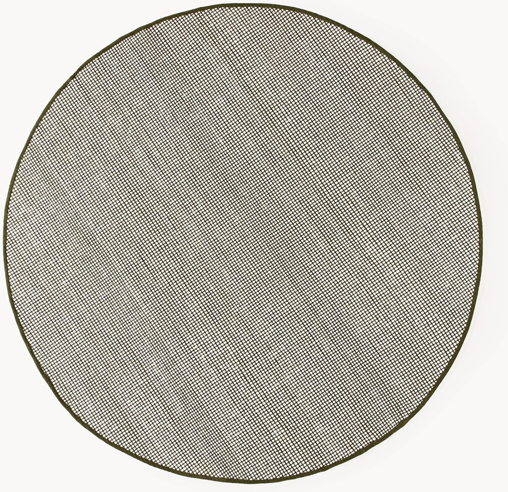 Rond handgeweven wollen vloerkleed Amaro