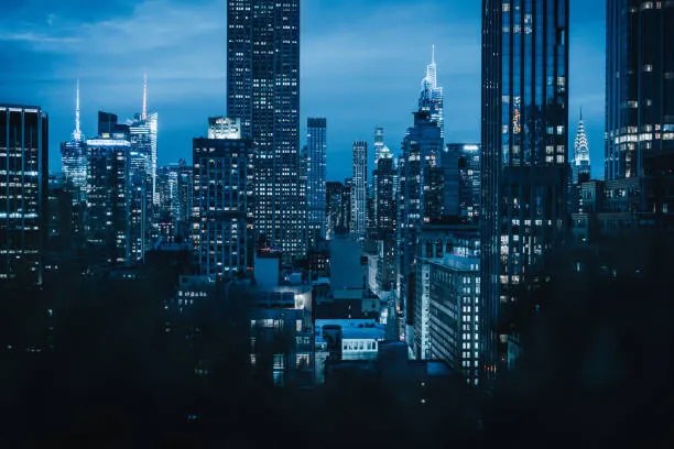 Foto New York City, blue hour in Manhattan, Francesco Riccardo Iacomino