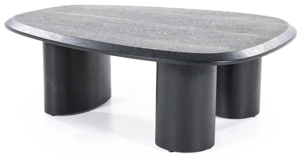 Eleonora Walter Zwarte Salontafel Kiezel Vorm 96x78 Cm - 96 X 78cm.